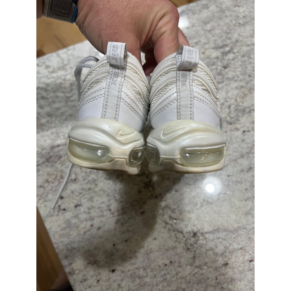 Nike Air Max 97 Triple White Wolf Grey Shoes‎ 921826-101 - Size 8.5 - Picture 3 of 6
